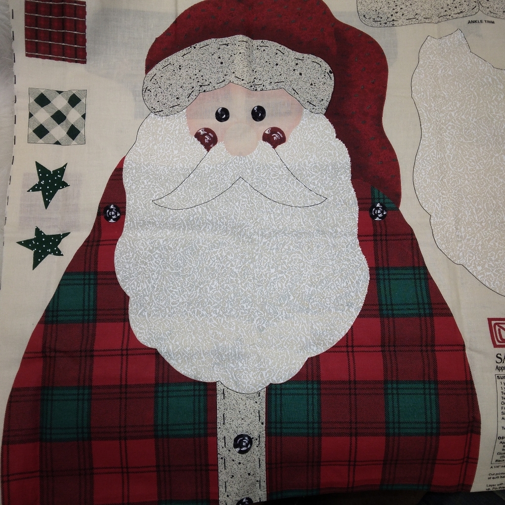 FABRIC Daisy Kingdom Santa Door Panel, #3201